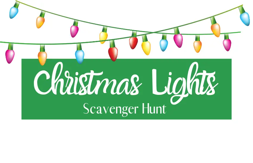Christmas Lights Scavenger Hunt