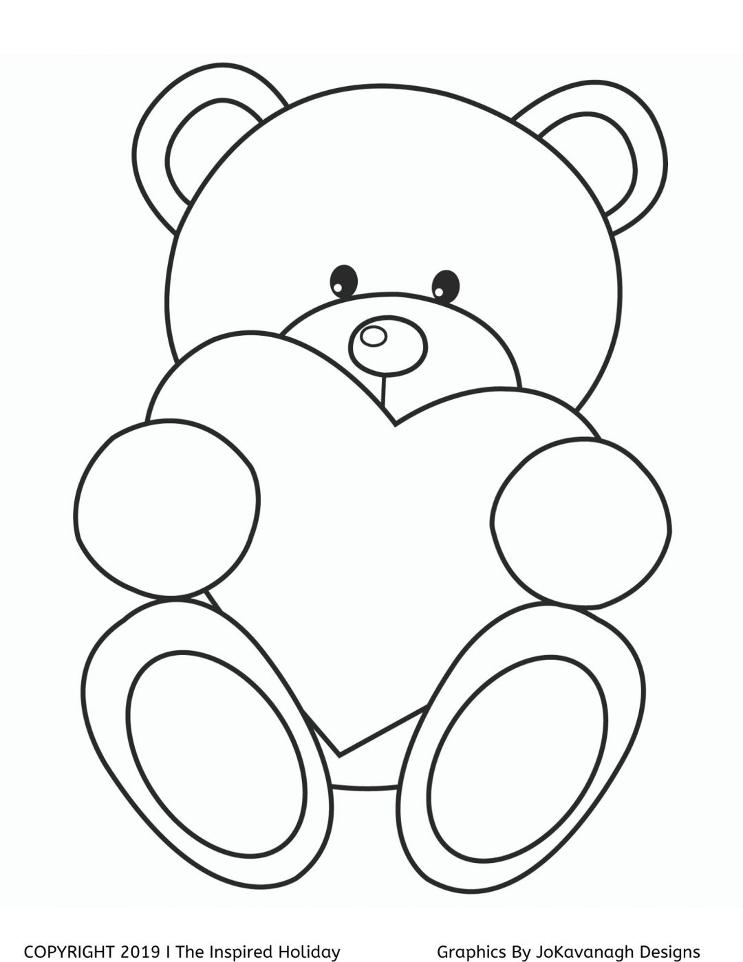 A BEARY Fun Printable Valentine's Day Coloring Book - The Inspired Holiday