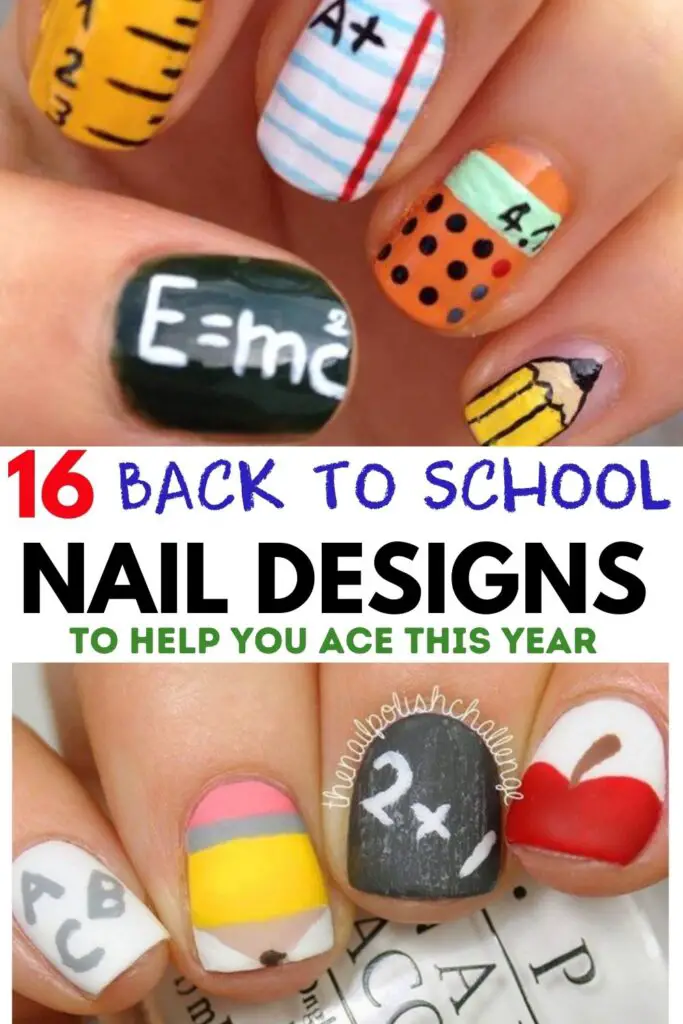 Creative Back To School Nail Designs Perfect For Making A Great First  Impression - The Inspired Holiday