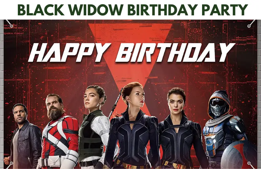 EPIC Black Widow Birthday Party  Ideas